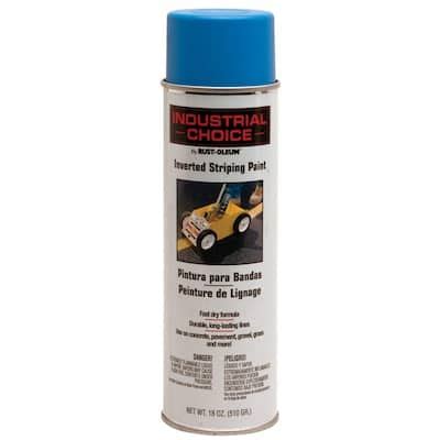 Rust Oleum Industrial Choice 18 Oz Dark Blue Inverted Striping Spray