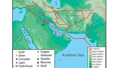 Mesopotamia Trade Routes Map