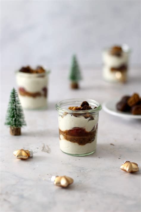 Lebkuchen Kirsch Dessert Mit Zimtsahne Schnelles Weihnachtsdessert