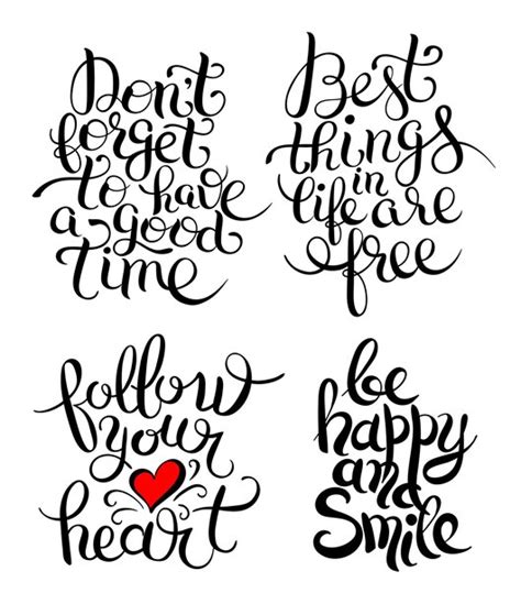 Premium Vector Hand Lettering Inscription Collection Inspirational