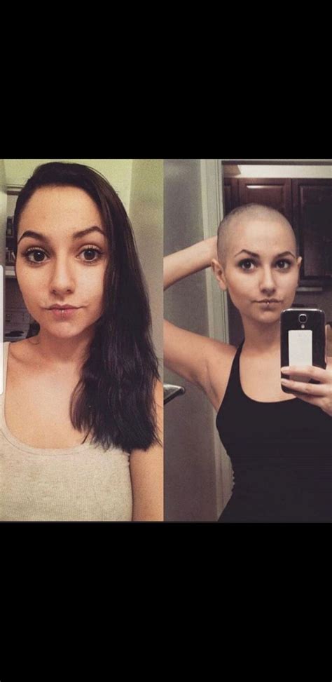 Pin by Paul on Before & After | Shaved hair women, Shaved head women ...