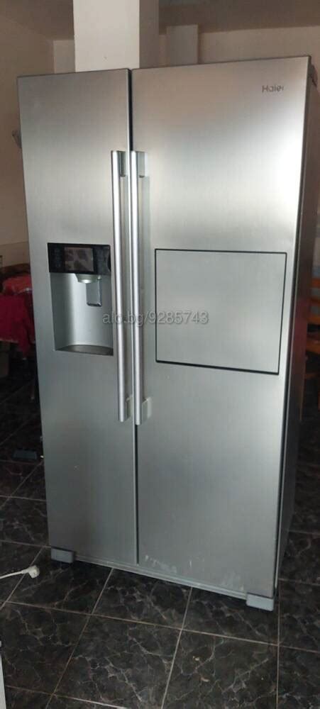 Хладилник с френски врати един до друг с луксозен домашен бар Хладилник ...