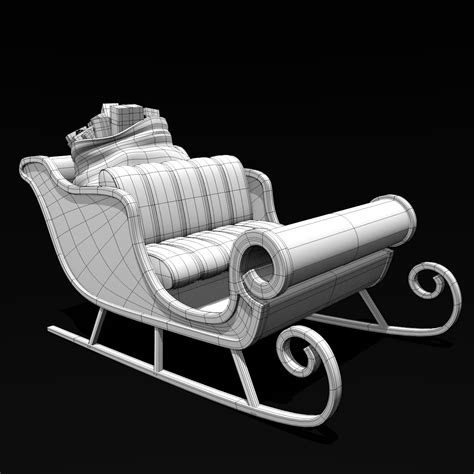 Santa Sleigh 3D Model $25 - .obj .max .fbx .dae .blend .3ds - Free3D