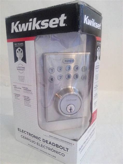 Kwikset New ELECTRONIC ENTRY DEADBOLT KEYLESS ENTRY SYSTEM 6 User codes