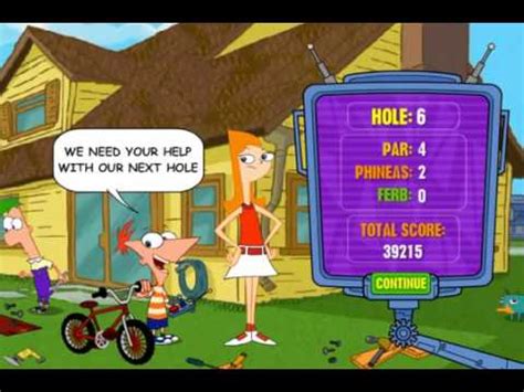 Phineas And Ferb Gadget Golf Play Mini Golf On Inventive Courses