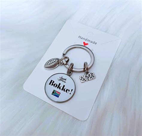 Limited Edition Springbok Bokke Rugby Keyring South African Etsy