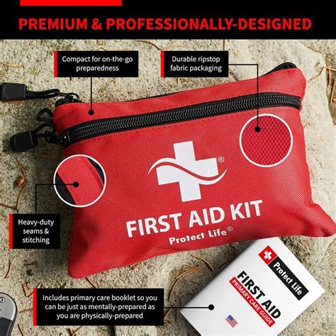 Protect Life First Aid Kit For Homebusiness Hsafsa Eligible Emergency Kit Hiking First Aid