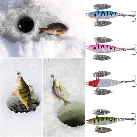 Buy Vissen Ice Fishing Lures Winter Lifelike Fishing Baits Luminous Ice