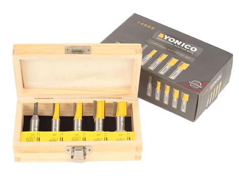 Bit Straight Dado Router Bit Set Shank Yonico Ebay