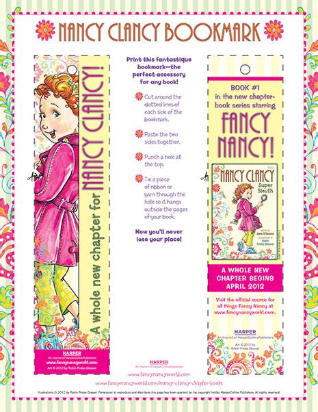 Fancy Nancy Printable Activities