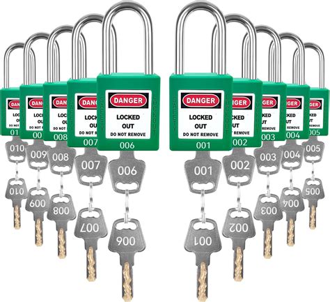 Bulangdi Lockout Tagout Locks Set Pcs Green Loto Locks Lockout Locks