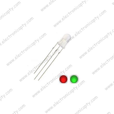 DIODOS LED Diodo LED Bicolor Rojo Verde 5mm 3 Pin Anodo Comun