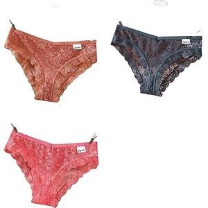 NOGRAX Intimo Femminile 3 Pezzi Set Lingerie Donna Mutandine Di Pizzo