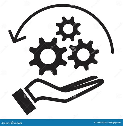 Managing The Complex Process Icon Stock Illustration Illustration