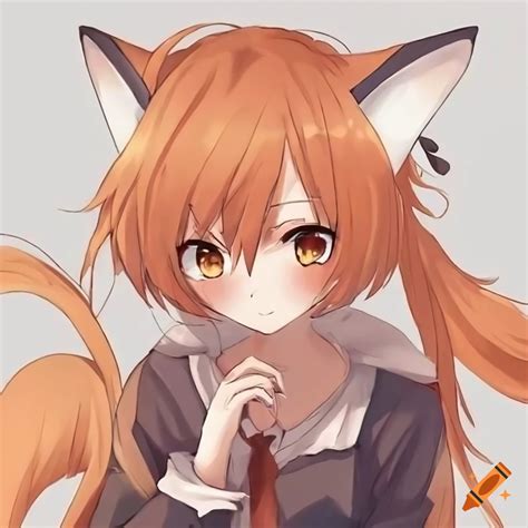 Anime Style A Girl With Fox Ears