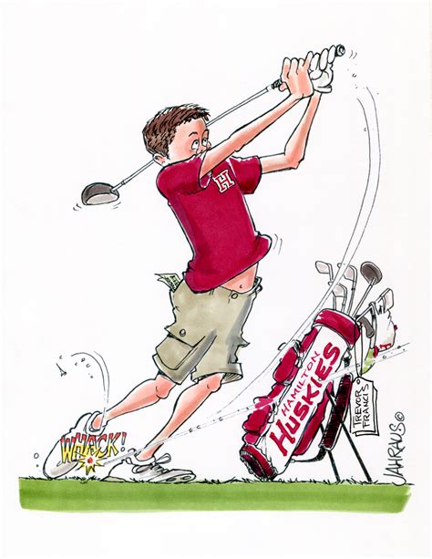 Youth Golfer Cartoon Fun T For Golfer