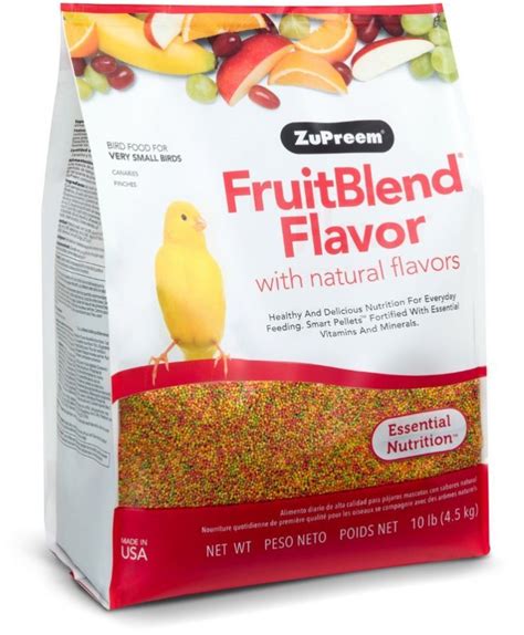 ZuPreem FriutBlend WithNatural Fruit Flavors Pellet Bird Food For Very