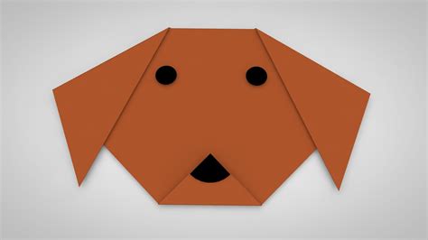 Origami dog - Wasmuseum