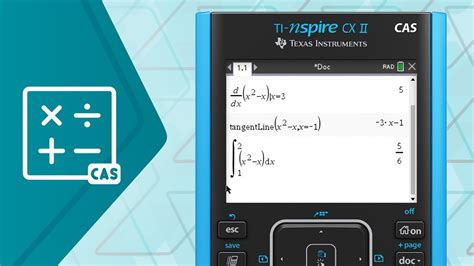 Find Derivatives On The TI Nspire CX II CAS Graphing Calculator YouTube