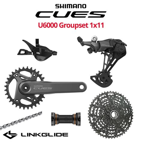 Shimano Cues U6000 11 Speed Groupset 1x11 With Crankset