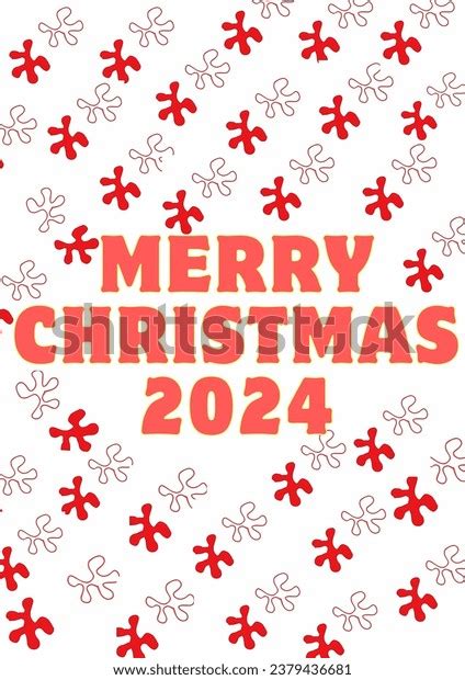 Merry Christmas 2024 Wallpaper Wallart Poster Stock Illustration ...