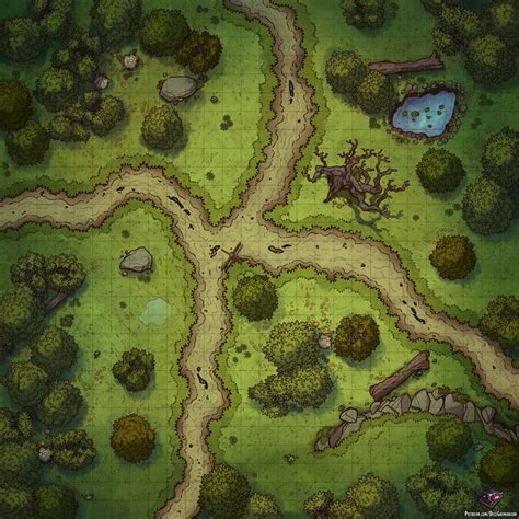 Dnd Forest Map No Grid