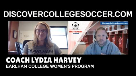 Earlham College Women S Soccer Coach Lydia Harvey Youtube