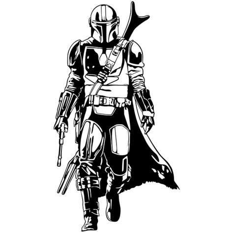 Mandalorian Svg - Star wars svg - Star wars silhouette - Sta - Inspire ...