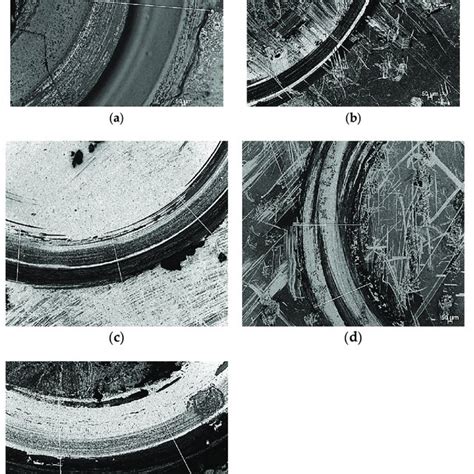 Optical Microscope Images Of The Wear Tracks For A Monolithic Al O