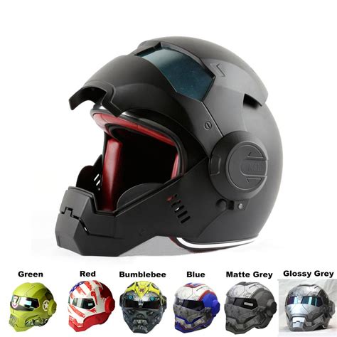 Original Masei 610 Ironman Motorcycle Skull Open Face Helmet Casco