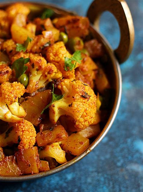 Aloo Gobi Matar Recipe Punjabi Dry Aloo Gobi Matar Recipe