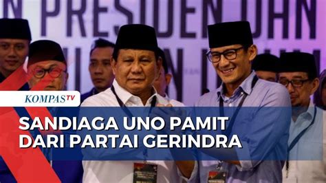 Sandiaga Uno Mundur Dari Partai Gerindra Terkait Dengan Capres