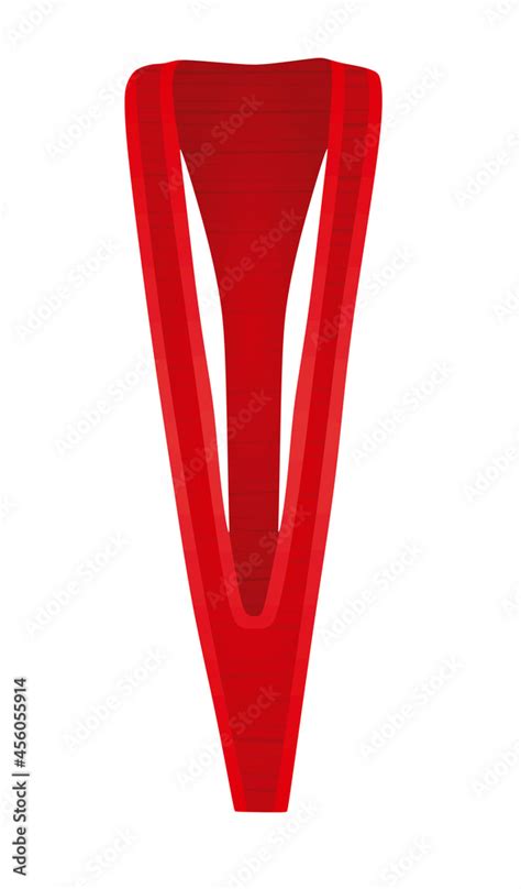 Red Sheer Bikini Vector Illustration Stock Vector Adobe Stock