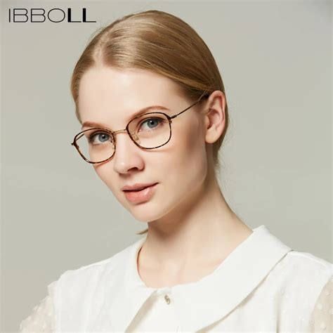 Ibboll Retro Optical Eye Glasses Frames For Women Transparent