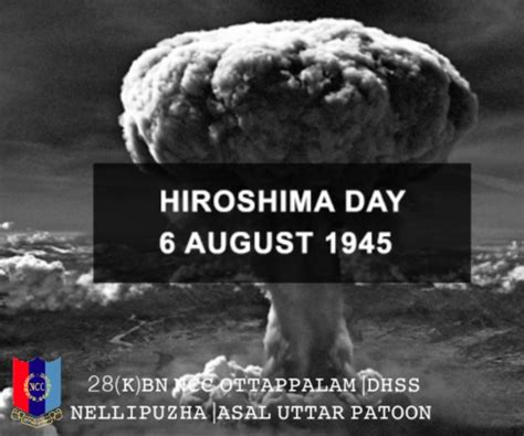 Hiroshima day – India NCC