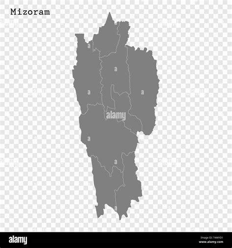 Mizoram map Stock Vector Images - Alamy