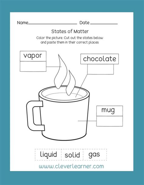 Solid Liquid Gas Diagram For Kids Solid Liquid And Gas Works