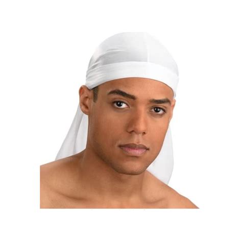 Bandana Us Durag Blanc Extension Beauté