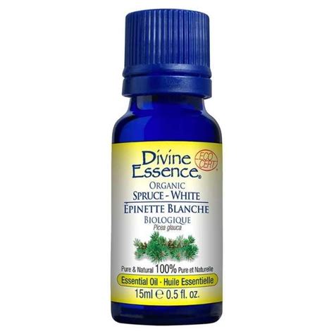 Divine Essence Organic Spruce White Essential Oil 15ml Plantx Canada