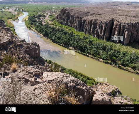 Rio Grande River From The Hot Springs Canyon Rim Trail Big Bend