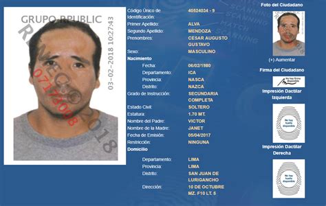 Sjl Revelan Identidad Del Presunto Asesino De La Menor De 11 Años