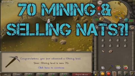 Runescape 2007 70 Mining And Selling All Of My Natures Youtube