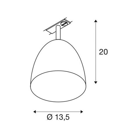 SLV Leuchte 1002873 PARA CONE 14 QPAR51 1 Phasen System Leuchte Schwarz