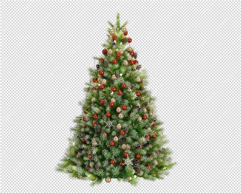Premium PSD | Light green decorated christmas tree gifts box