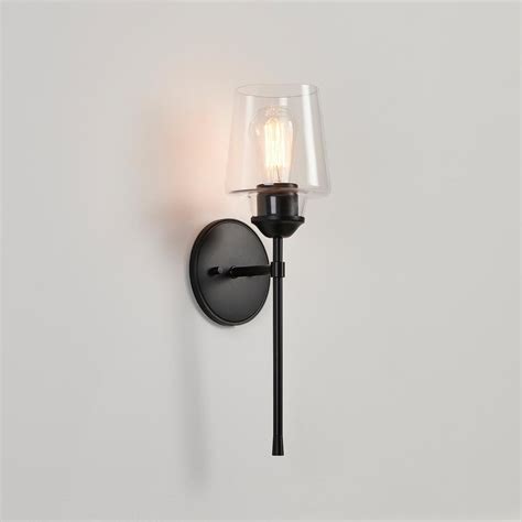 Reviews For Kawoti Light Black Wall Sconces With Goblet Clear Glass