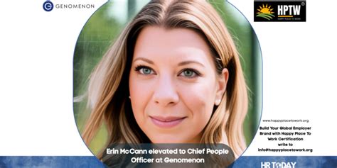 Erin Mccann Elevated To Chief People Officer At Genomenon Global Hr