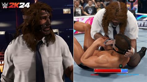 Wwe K Mankind Gameplay Entrance Signatures Finishers Winning