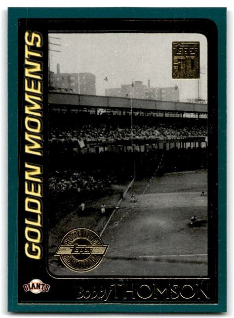 Topps Bobby Thomson New York Giants Ebay