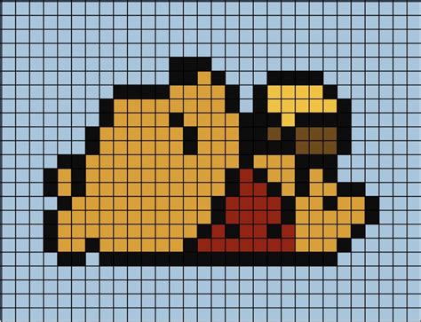 Pooh Honey Pot Pixel Art In 2024 Pixel Art Pixel Art Pattern