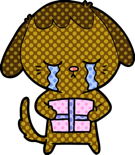 cartoon crying dog 12457743 Vector Art at Vecteezy